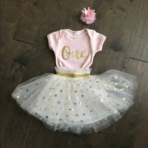 New First birthday outfit Girl
